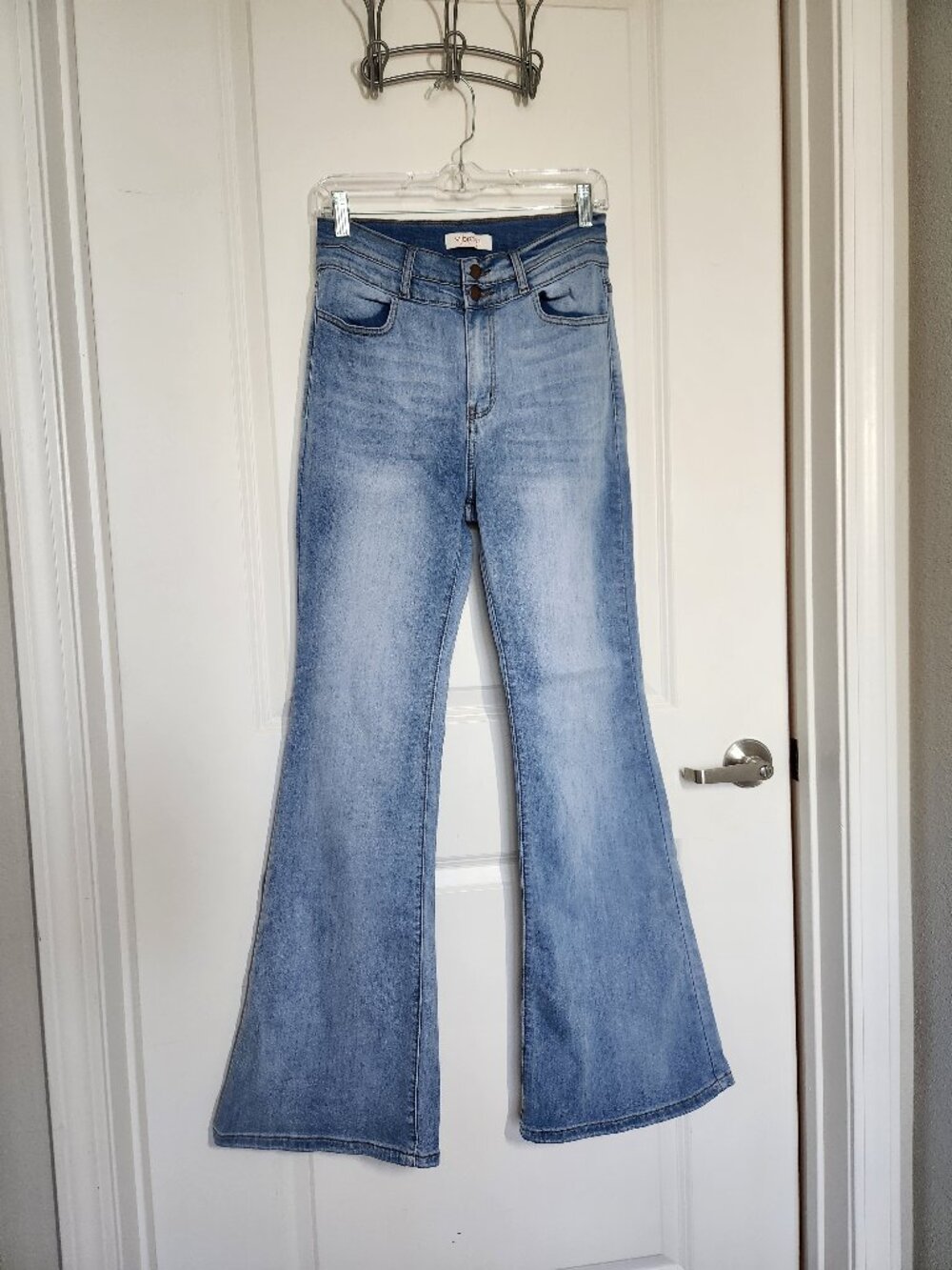 Vibrant M.I.U. Flare Light Blue Jeans Size 11 (W29)